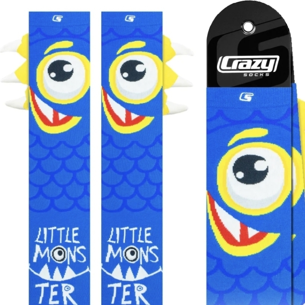 Blue Monster Kids Socks